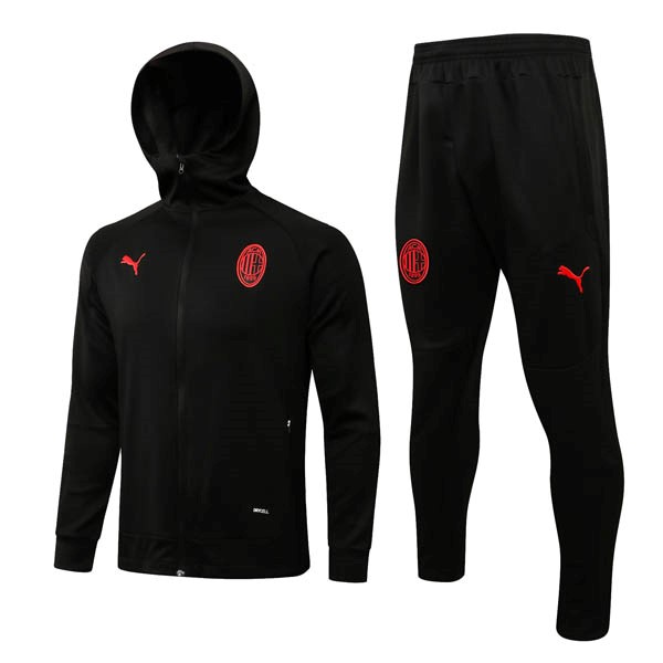 Chandal Con Capucha AC Milan 2022/23 Negro